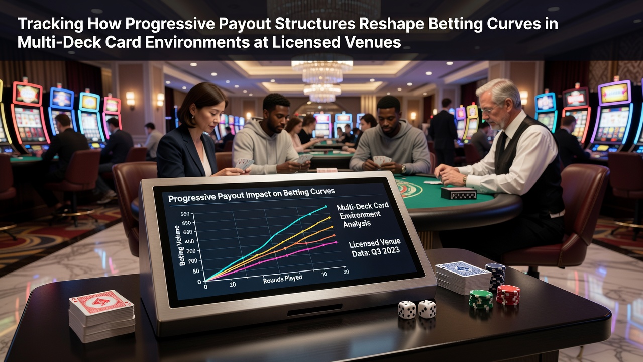 Chart displaying progressive payout tiers alongside betting curve adjustments in multi-deck blackjack environments at licensed venues