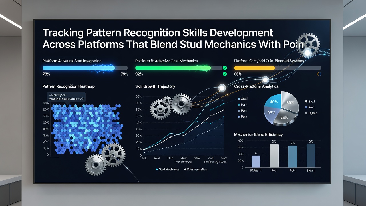 Data visualization showing skill progression metrics in hybrid gaming environments